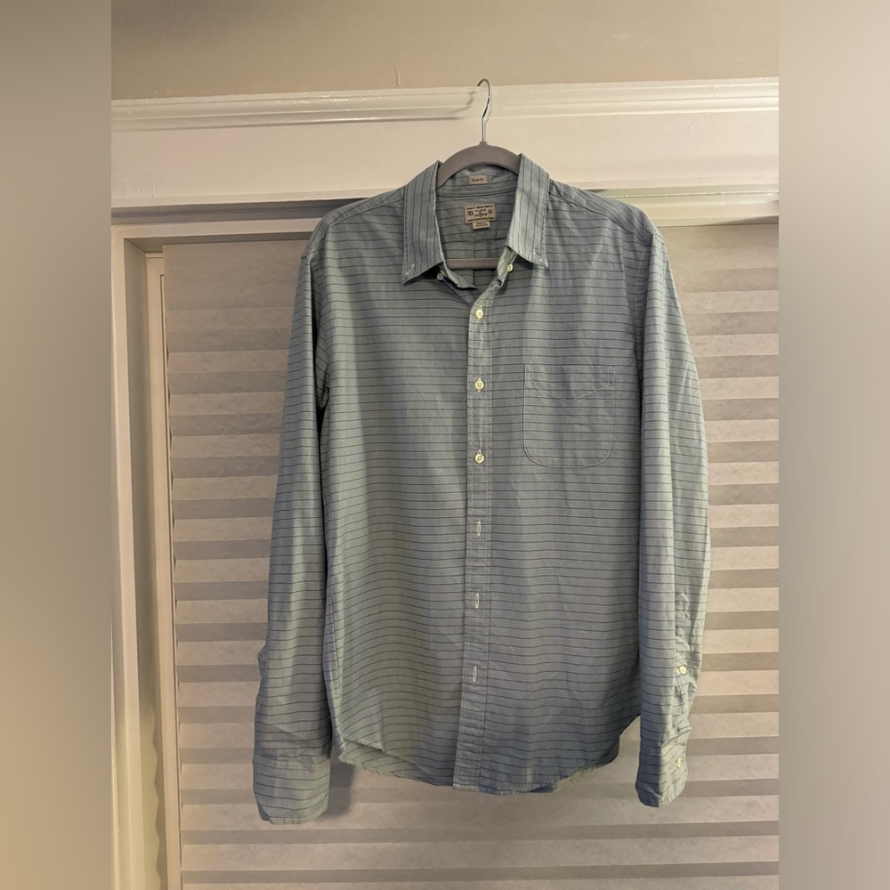 J Crew Slim Fit Woven Button Down